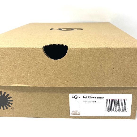 💖MEGA SALE💖UGG YEAH Panther Print Slipper Platform Multicolor Women 1120920WHT - Picture 9 of 9